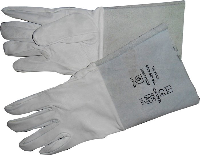 Кожаные перчатки для сварки и резки металла